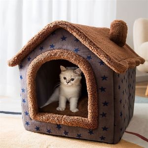 Canelas de canis Casas de cachorro de tecido moderno casa Four Seasons Universal Small House for Dogs Cama de cachorro quente CAT CATO CANTE ACESSÓRIOS DE PETOS DE PET