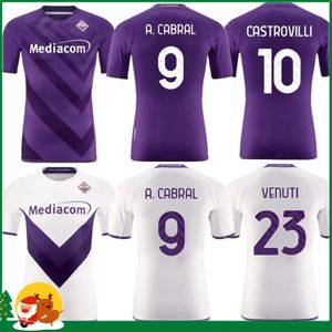 22 Fiorentina Soccer Jerseys Callejon Erick Florence Jersey Malcuit Vlahovic Milenkovic C Kouame Chiesa Men Full Sets Football Shirts