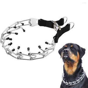 Dog Collars Pet Training Product Medium & Large Prong Collar Adjustable Durable Stainless Steel Choke Pinch With Comfort Tips