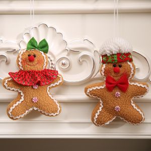 Dekoracje świąteczne Navidad Gingerbread Man for Home Ornaments Snowman Chrismas Tree Dekoracja Rok Noel Decor 220912