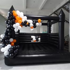 Commercial Black Bounce House Jumping Bouncy Castle Bouncer inflatável para festa