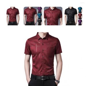 Men's Casual Shirts Trendy Shirt Business Anti-wrinkle Men Single-breasted Top