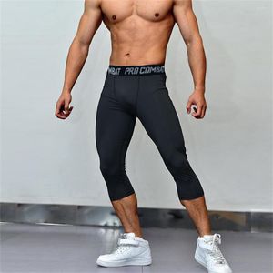 Calças masculinas shorts de treino masculinos roupas esportivas leggings de ginástica para homens yoga compressão exercício elastano