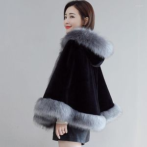 Women's Jackets Plush Coat Women's Water Lambs Short Slim Fur Shawl Cape 2022 Spring And Autumn Fashion