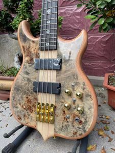 Anpassad Grandalembic Electric Bass Guitar Neck genom Body Series I 4 strängar