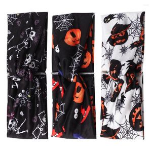 Bandanas 3pcs Spinnen-Kürbis-Muster-Haarband-Stirnband-Mädchen-Haar-Dekor