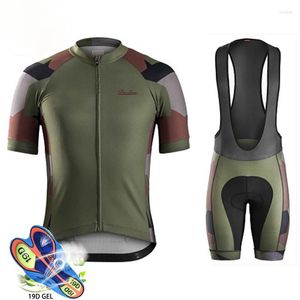 Racing Sets 2022 Raudax Summer Cycling Jersey Set Breathable MTB Bicycle Clothing Mountain Bike Wear Clothes Maillot Ropa Ciclismo