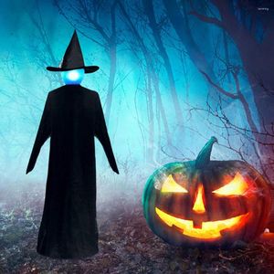 Party Decoration Light-Up Witches With Stakes Halloween Decorations Outdoor Holding Hands Screaming Sound Activated Sensor Decor