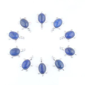 Pendant Necklaces Tiny Turtle Pendants Natural Gemstone Lapis Lazi Reiki Lucky Animal Cute Tortoise Charm Jewelry Dn4309 Dhseller2010 Dhrkf