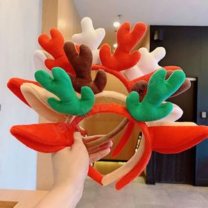 Neue Jahr Frauen Rentier Geweih Stirnbänder Weihnachten Nette Kinder Cartoon Hirsch Ohren Stirnband Für Kinder Festival Haar Dekor Haar Hoop