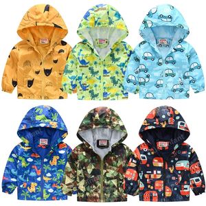 재킷 유아용 소년 재킷 방수 방수 바람 아이 어린이 윈드 브레이커 지퍼 아기 스프링 코트 어린이 옷 3 5 7 년 220912