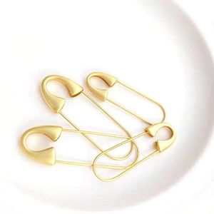 Simple Style Golden Brooch Suit Lapel Pin for Women Men Diy Jewelry Pins 44/49/54mm