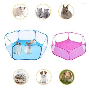 Kennels Portable Pet Fence Foldable Small Dog Cat Animal Cage Game Playground Fences For Hamster Chinchillas And Guinea- Pigs