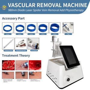 Macchina dimagrante per la rimozione delle vene del ragno Macchina per la rimozione delle vene del ragno 980Nm Laser Terapia vascolare Vaso sanguigno Rimuovi Lazer Rosacea Rossore facciale Trattamento di bellezza