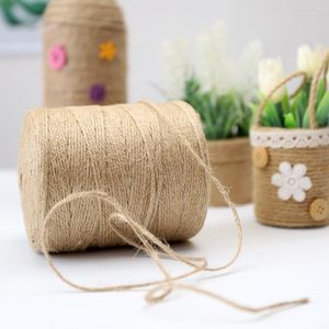 Filato per abbigliamento 2mm 500m Corda Macrame Corda di iuta per la decorazione domestica della parete fatta a mano fai-da-te