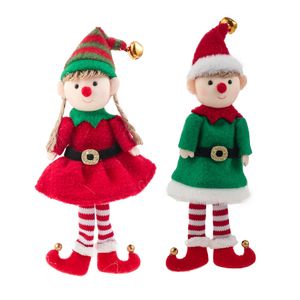 Decorações de Natal Ano Crianças Presente Elf Doll Natal Tree Decor Angel Pinging