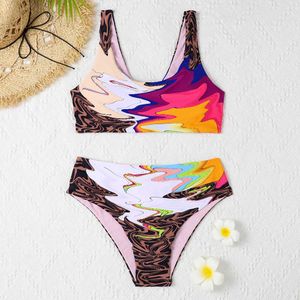 Designer Women's Swimwear Sexy Designer Swimsuit lycra 2F Bikini Set Swimwear Textile Low Waist Bathing Suits Beach WearSwimming Suit for Women CJF2