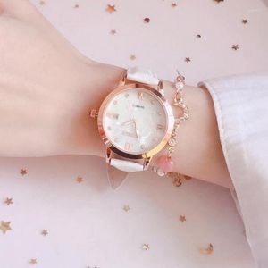 Нарученные часы роскошные женщины одевать кварцевые наручные часы Ультра тонкие слабые женские досуги часы женского изысканного браслетного подарка