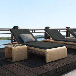 Camp Furniture Sun Loungers For Pool Side Folding Lounger Rattan Bed Luxury Outdoor Beach Wicker Lounge Chair