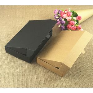 Geschenkpapier 50 teile/los Braun Kraft Handwerk Papier Schmuck Pack Boxen Kleine Geschenk Box Für Kekse Handgemachte Seife Hochzeit Party Süßigkeiten verpackung Box 220913