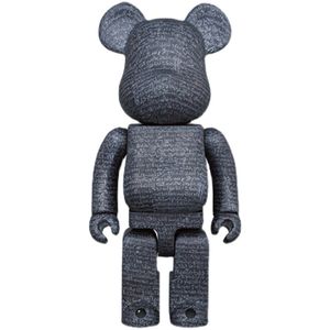 Nowe gry Bearbrick Black British Museum Stone Tablet Build Build Belant Bear Doll Ręcznie wykonana moda Dekoracja salonu 70 cm
