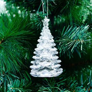 Рождественские украшения Дерево прозрачные лося снежинок