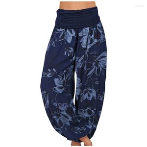 Calça feminina Feminina Cappris Style Ethnic for Women PLUS TAME HAREM PANT BOHO PRIMENTO ELÁSTICA BLOOMERS BOGGY LOLH