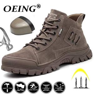 Boots Antismashing Antipiercing Safety Shoes Mens Steel Toe Cap Nonslip Wearresistant Work Spark Proof Welding 45 220913