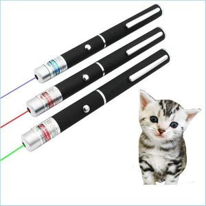 Cat oyuncakları Cat Toys 5MW Pet MTifonction LED Lazer İşaretçi Kalem Etkileşimli Eğitim Oyuncak ve Köpek Kovalaması Damla Damla Deli DHXU2