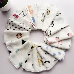 Bow Ties 5-10pcs baby spädbarnshandduk Muslin näsdukar Två lager torka 6 lager tätt vävda bomull Vuxna barnhanddukar