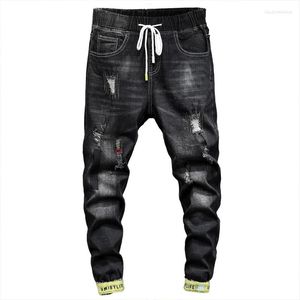 Jeans slim elastici alla moda Business Pantaloni in denim stile classico Pantaloni maschili taglia grande 44 46 48