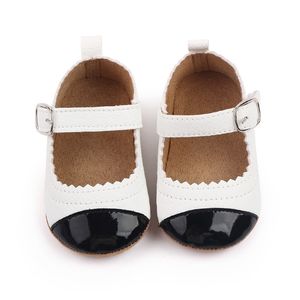 New Baby First Walkers Girls PU Leather Rubber Sole Anti-slip Toddler Shoes Infant Crib Shoes Newborn Girl Moccasins