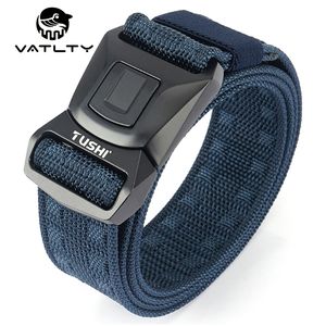 Cintos Vatlty Exército oficial Tático para homens Antirust Light Buckle 1200d forte nylon de nylon esportes ao ar livre 220913