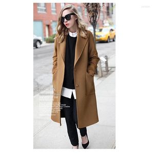 Women's Jackets Women's Women Woolen Coats Female Winter Elegant Wool Blends Coat Ladies Plus Size Purple Windbreaker Outwear 2022