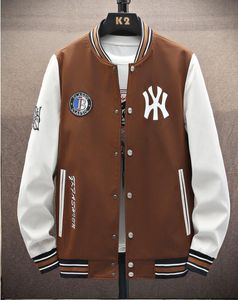 2023 Ny mäns variation överdimensionerad jacka trendknapp casual brev rockar runda nacke cardigan baseball uniform vår och höst tidvatten varumärke pluz storlek 3xl