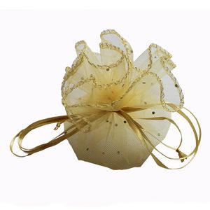 Embrulho de presente 100pcs/lot25cm 34cm e 38 cm de diâmetro saco redondo dourado saco de presente bolsa de casamento doce bolsa de casamento para presente 220913