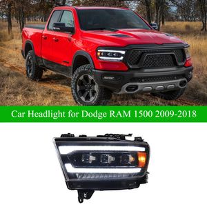 Car Daytime Running Head Light for Dodge RAM 1500 LED Headlight 2009-2018 Dynamic Turn Signal High Beam Auto Accessories Lamp