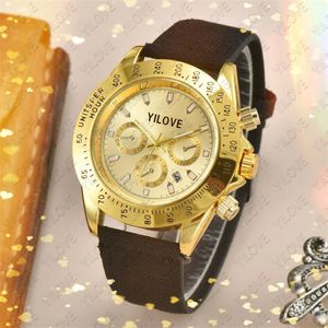 Famoso cinturino in nylon Fashion Mens Watch Top Designer Movimento al quarzo Orologio Cassa in acciaio inossidabile Specchio di vetro impermeabile Orologio da polso con calendario a strati luminosi