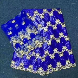 Clothing Fabric Arrivals African Bazin Riche Embroidered With Rhinestones Waves Tissu Broderie Africain Suisse Guinea Brocade