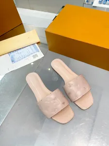 Designer di lusso pantofola sandali da donna uomo diapositive sandalo in pelle marrone lungomare donna tacchi alti scarpe da uomo con arancione 0918