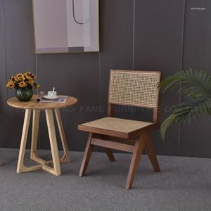 Mobili da campo Sedia da giardino per esterni Patio Designer Rattan Soild Legno Balcone Cena Moderne sedie di vimini