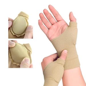 Rękawice kompresyjne ręczne ręki na nadgarstek mężczyźni kobiety fitness nylonowe rękawiczki siłowni dłoni obrońca kciuki szyna korektor bólu ulga
