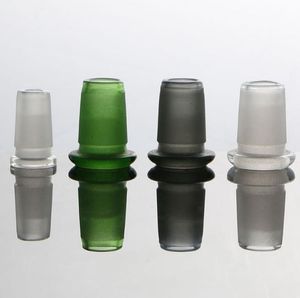 Convertitore adattatore per tubo di scarico per narghilè in vetro da 10 mm a 14 mm Riduttore maschio femmina da 18 mm Adattatori di riduzione Catcher cenere Diffusore a fessura per bong Tubi dell'acqua