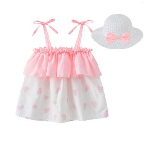 Girl Dresses Thanksgiving Dress Baby Princess Kids Off Floral Shoulder Heart Toddler Summer Clothes Christmas Size 7-8