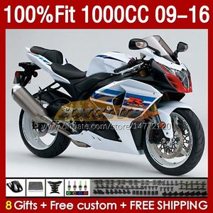 Suzuki K9 GSXR 1000 CC GSXR1000 09 10 11 12 13 14 15 16 151NO.83 K 9 1000CC GSXR-100 2009 2012 2012 2014 2014 2015 2016 2016 OEM Fairing White Glossy