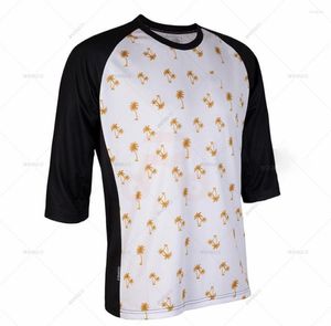 Racing Jackets Men's Short Sleeve Downhill Shirt Design Wholesale Customized Sublimation Mountain Bike Cycling Clothing