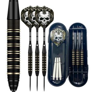 Darts Professional Archer Dardos 22 gramas Dica de aço de aço Barris de latão preto Conjunto 220913