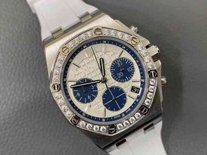 Luxury Mens Mechanical Watch AP26231S Womens Sports Six Needle Three Timing Rubber Swiss Es Brand Wristwatch
