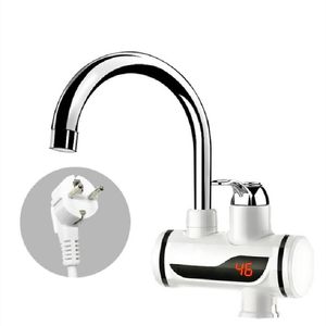 220V Electric Faucet Water Heater Temperatur Display Instant varmvattenberedare Kök Digital Display