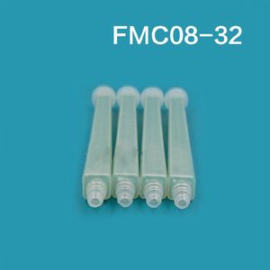 100Pcs FMC08-32 Resin AB Glue Static Mixer Mixing Tube Mixing Nozzle Syringe Set for Two Component Liquid Mixing Machine AB Glue Gun